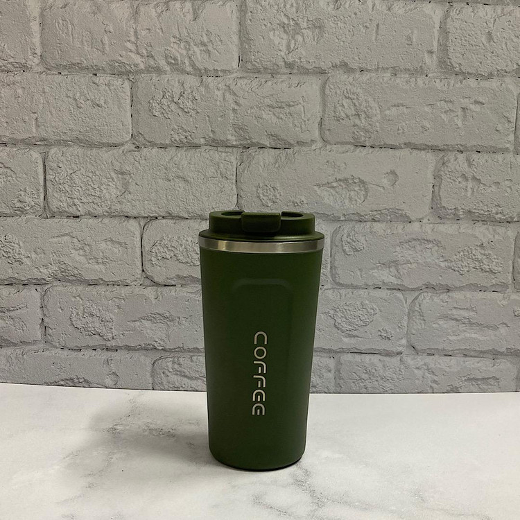 عکس تراول ماگ کافی 500 میل سبز تیره