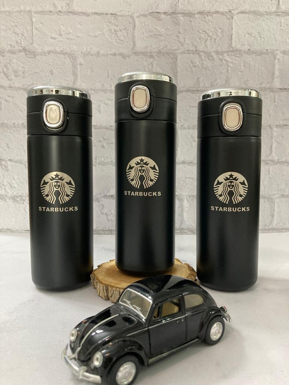 تراول ماگ استارباکس دماسنجدار با درب ضد نشت