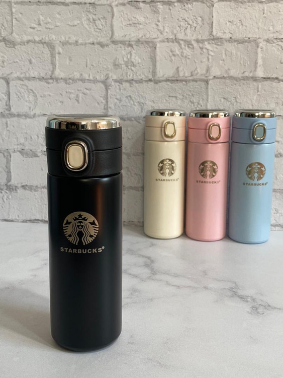 تراول ماگ استارباکس دماسنجدار با درب ضد نشت