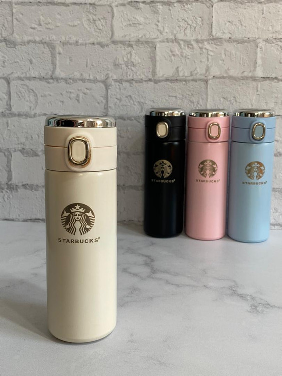 تراول ماگ استارباکس دماسنجدار با درب ضد نشت
