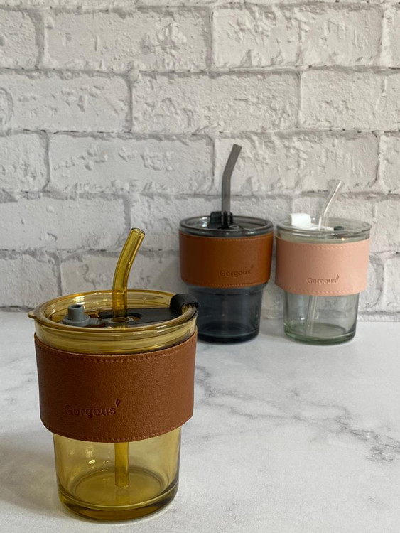 لیوان اسموتی نی دار برند gorgous