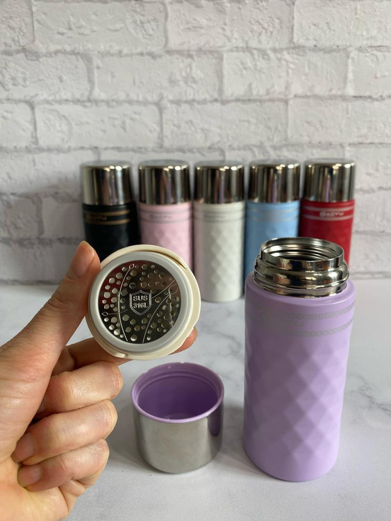 تراول ماگ دوجداره استیل ۳۵۰ میل با ظاهر لوکس