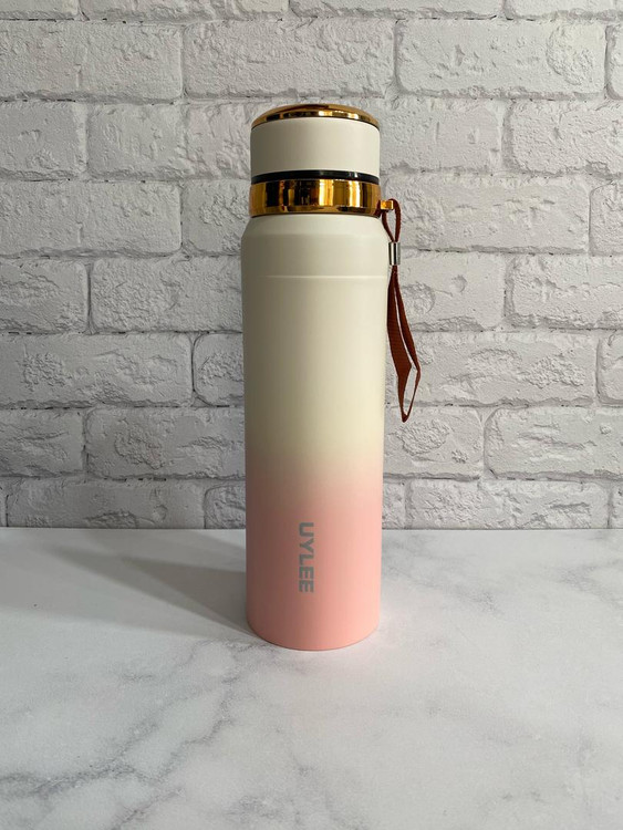 فلاسک ۱ لیتری یوئیلی (UYLEE) در چهار رنگ گرادیانی با درب پیچی و تفالهگیر، مناسب نوشیدنیهای گرم و سرد