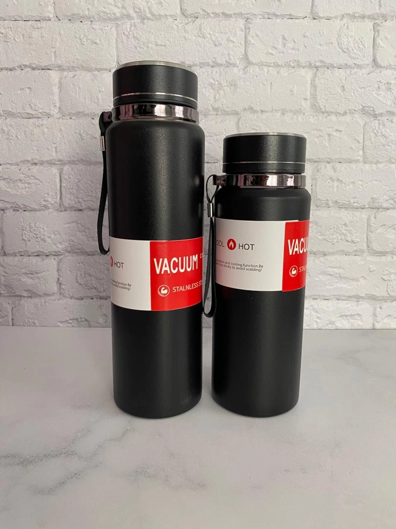 فلاسک مشکی با استیل 316 1 لیتری