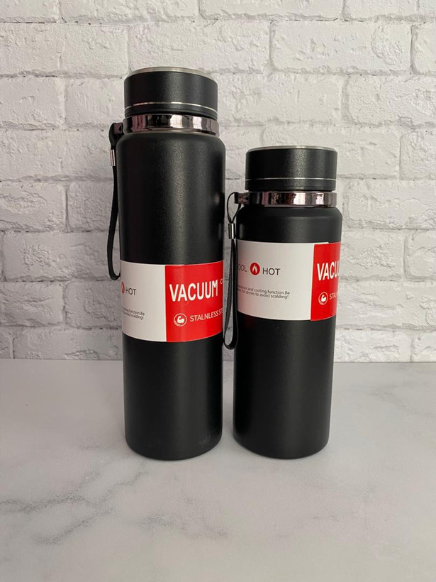 فلاسک مشکی با استیل 316 1 لیتری