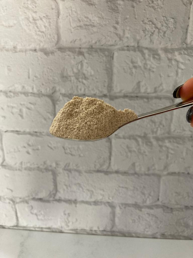 نمای نزدیک پودر چای کرک