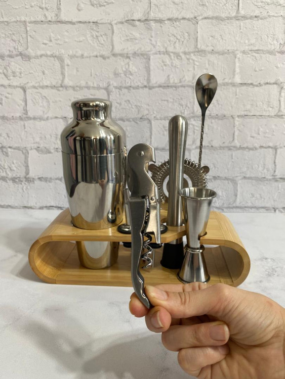 چوب پنبه کش/درب بطری بازکن دو مفصلی تمام استیل