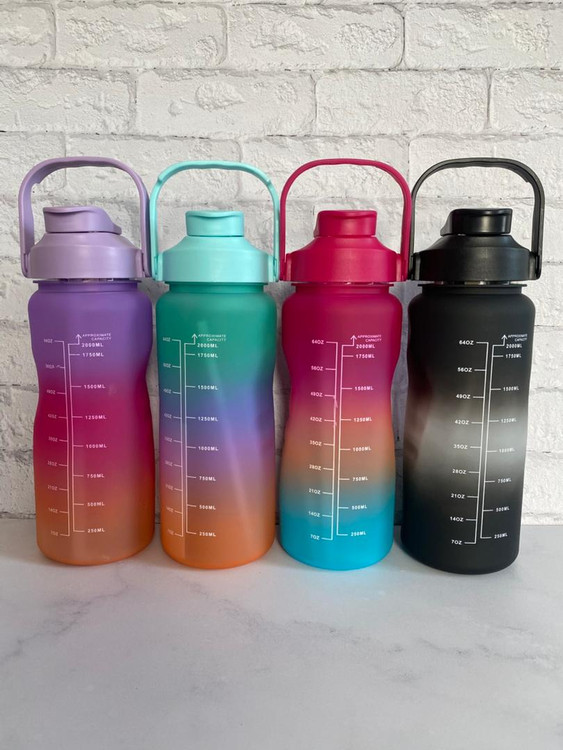 بطری آب نیدار، درب پیچی و دستهدار در سه سایز مختلف