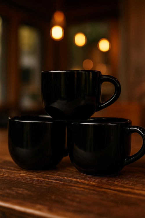 لیوان لته خوری مشکی جهت لاته و کاپوچینو