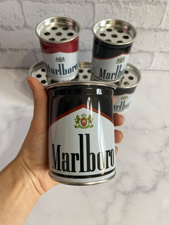 زیرسیگاری فلزی ساده و شیک مدل سیگار مارلبرو