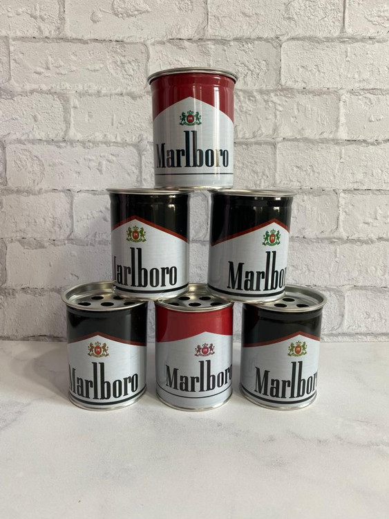 جا سیگاری فلزی ساده و شیک طرح مارلبرو