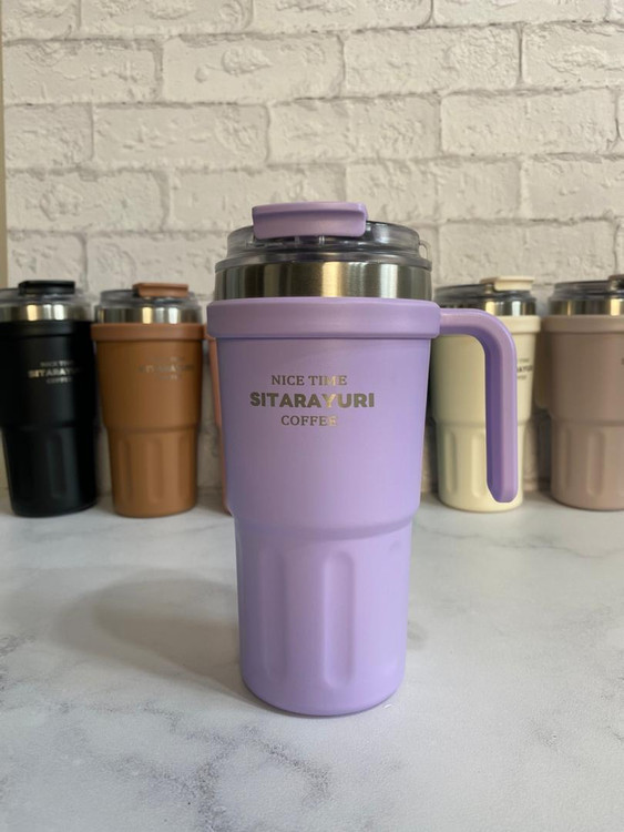 خرید تراول ماگ دسته دار با رنگ پاستلی