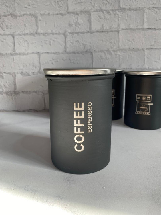 بانکه فلزی مشکی با درب وکبوم