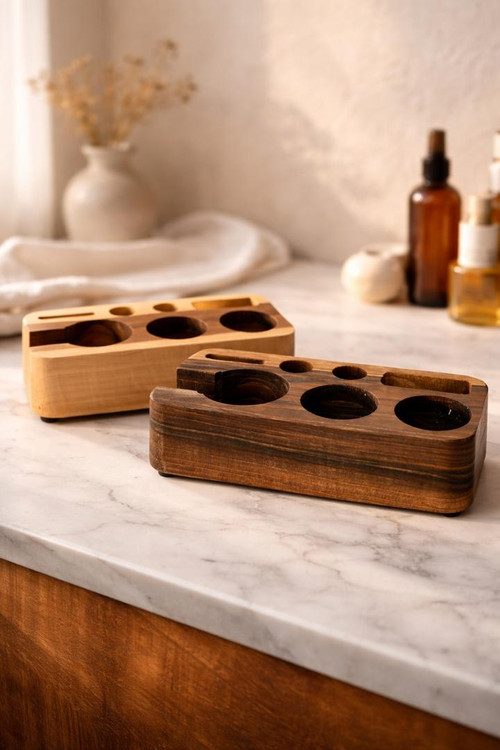 استند پرتافیلتر چوبی مستطیل مدل پرادا - چوب گردو