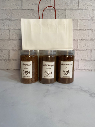 پک خوراکی شامل: نسکافه گلد، نسکافه کلاسیک، اسپرسو فوری