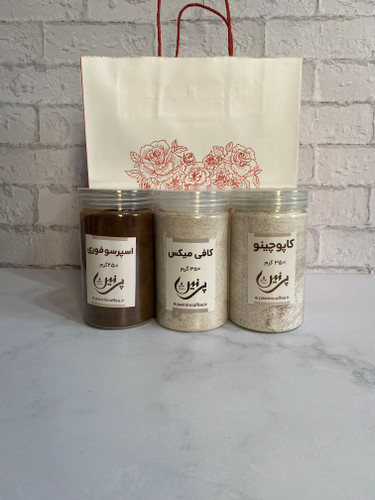 پک خوراکی شامل: کاپوچینو، کافی میکس، اسپرسوفوری